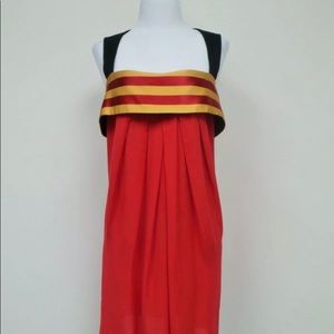 Gianfranco Ferre red/black sleeveless dress, 44